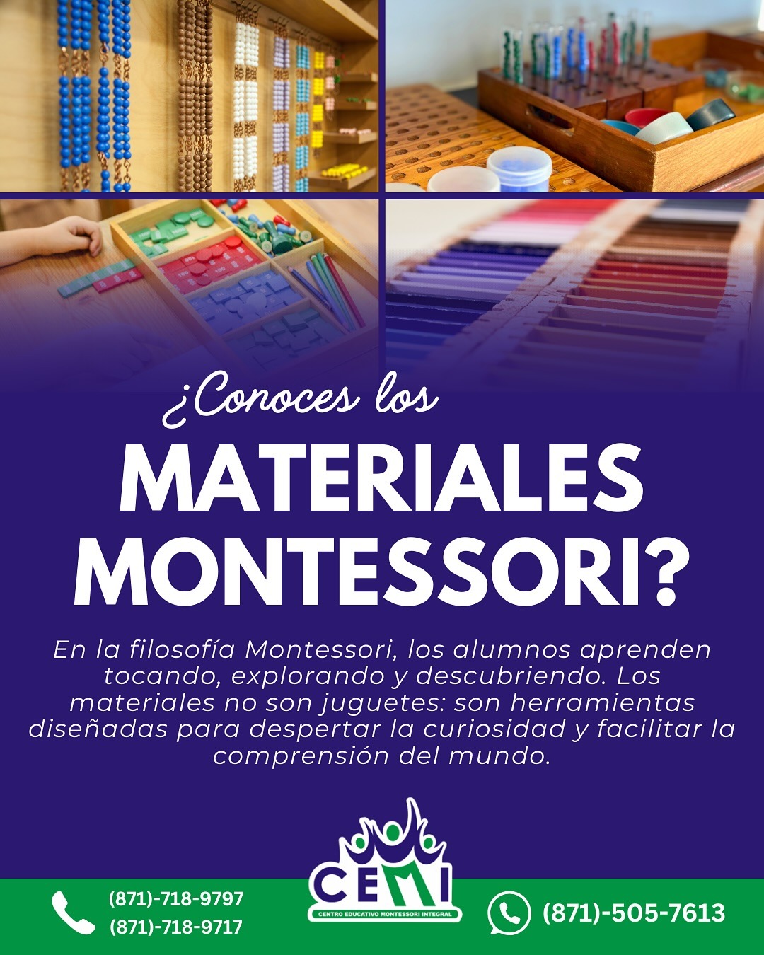 ¿conoces los materiales montessori?